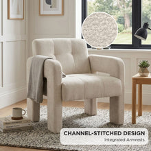 Load image into Gallery viewer, lt11114-mocha-chenille-armchair-light-khaki-202609035