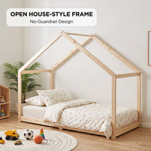 Load image into Gallery viewer, Homi Single Wooden Bed Frame - Natural