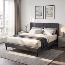Load image into Gallery viewer, 23191-careys-queen-bed-frame-dark-grey-2609041