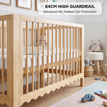 Load image into Gallery viewer, Hestia Wooden Baby Cot - Natural