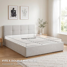 Load image into Gallery viewer, Elevon Double Gas Lift Bed Frame - Linen Grey