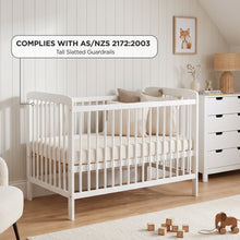 Load image into Gallery viewer, 24503-pumice-wooden-baby-cot-white-2609093