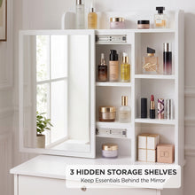 Load image into Gallery viewer, 23622-cyclamen-dressing-table-with-drawers-set-2pcs-white-2609115