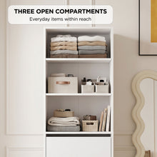 Load image into Gallery viewer, 23958-payette-3-drawer-shelf-wardrobe-white-2609114