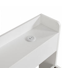 Load image into Gallery viewer, Elda Queen Bed Frame with USB Port & Drawers - White