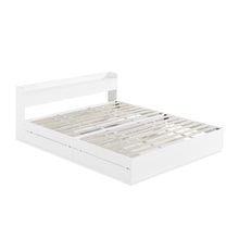 Load image into Gallery viewer, Elda Super King Bed Frame with USB Port & Drawers - White
