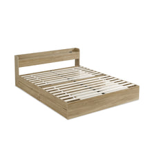 Load image into Gallery viewer, Elda King Bed Frame with USB Port & Drawers - Natural
