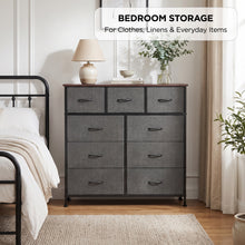 Load image into Gallery viewer, lt10263-madilyn-9-drawers-tallboy-black-walnut-2609145