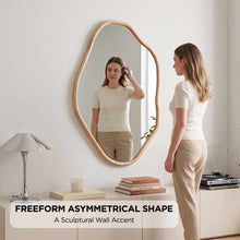 Load image into Gallery viewer, 24427-moro-freeform-wall-mirror-91cm-light- wood-2609213