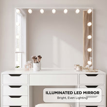 Load image into Gallery viewer, 24256-lustra-2-piece-dressing-table-with-mirror-stool-set-white-2609283