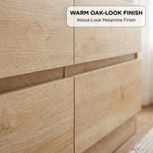 Load image into Gallery viewer, Harris 6 Drawers Low Boy - Oak