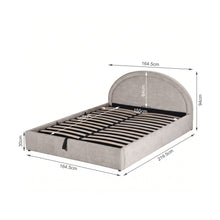 Load image into Gallery viewer, LT11181-arch-queen-gas-lift-bed-frame-light-taupe-2610098