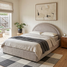 Load image into Gallery viewer, LT11181-arch-queen-gas-lift-bed-frame-light-taupe-26100913