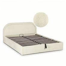 Load image into Gallery viewer, Peb Queen Gas Lift Bed Frame - Beige