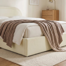 Load image into Gallery viewer, Peb Queen Gas Lift Bed Frame - Beige