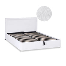 Load image into Gallery viewer, lt11176-block-queen-gas-lift-bed-frame-white-2610107