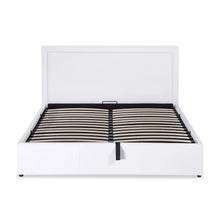 Load image into Gallery viewer, lt11176-block-queen-gas-lift-bed-frame-white-2610109