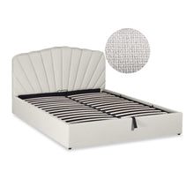 Load image into Gallery viewer, Shell Queen Gas Lift Bed Frame - Beige