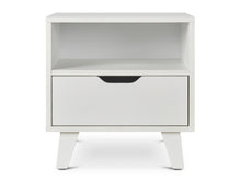 Load image into Gallery viewer, Schertz Wooden Bedside Table - White At Betalife
