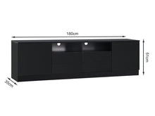 Load image into Gallery viewer, Antler 1.8m Entertainment Unit - Black