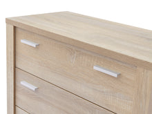 Load image into Gallery viewer, 22156 - Sagano Tallboy 5 Drawer - Oak - Betalife