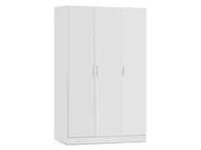 Load image into Gallery viewer, Bram 3 Door Wardrobe Cabinet - White