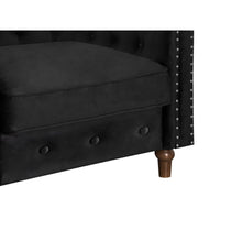 Load image into Gallery viewer, Chesley Velvet Occasional Chair - Black