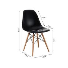 Load image into Gallery viewer, Maya Dining Chair Eiffel Tower Replica - Set of 4 - Black