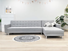 Load image into Gallery viewer, Minnesota 5 Seater Sofa Bed Futon with Chaise - Grey