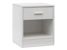 Load image into Gallery viewer, Clayton Bedside Table with Drawer - White