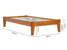 Load image into Gallery viewer, Meri Single Wooden Bed Frame - Oak