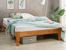 Load image into Gallery viewer, Meri Double Wooden Bed Frame - Oak
