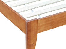 Load image into Gallery viewer, Meri Double Wooden Bed Frame - Oak