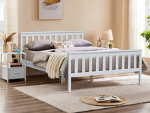 Load image into Gallery viewer, Andes Queen Wooden Bed Frame - White At Betalife
