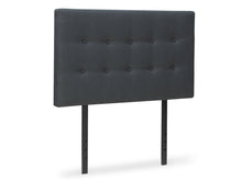Load image into Gallery viewer, Susan King Single Fabric Upholstered Headboard - Charcoal