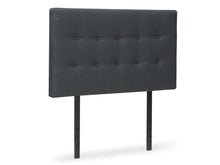 Load image into Gallery viewer, 21534 - Susan King Single Fabric Upholstered Headboard - Charcoal - Betalife