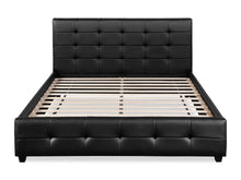 Load image into Gallery viewer, Augusta Queen PU Bed Frame - Black