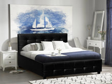 Load image into Gallery viewer, Augusta Queen PU Bed Frame - Black