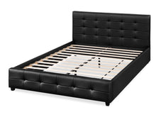Load image into Gallery viewer, Augusta Queen PU Bed Frame - Black