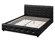 Load image into Gallery viewer, Augusta King PU Bed Frame - Black