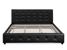 Load image into Gallery viewer, Augusta Super King PU Bed Frame - Black