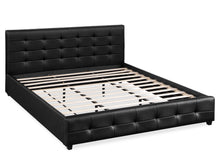 Load image into Gallery viewer, Augusta Super King PU Bed Frame - Black
