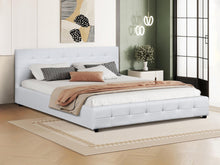 Load image into Gallery viewer, Augusta Super King PU Bed Frame - White