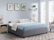Load image into Gallery viewer, Bromo Fabric Slat Bed Frame - Double
