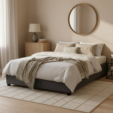 Load image into Gallery viewer, Bromo Fabric Slat Bed Frame - Queen