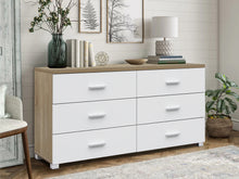 Load image into Gallery viewer, 21879 - Bram Low boy 6 Drawer Chest Dresser - Oak - Betalife