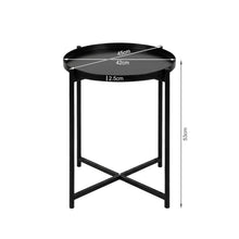 Load image into Gallery viewer, Ellison Round Side Table Coffee Table - Black