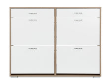 Load image into Gallery viewer, Rotoroa 6 Drawer Shoe Cabinet Storage Rack - Oak + White
