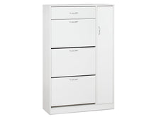 Load image into Gallery viewer, Horotea 4 Drawer Shoe Cabinet Storage Rack - White