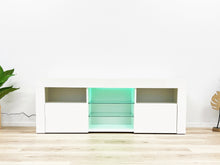 Load image into Gallery viewer, Atka 1.45m LED Entertainment Unit - White